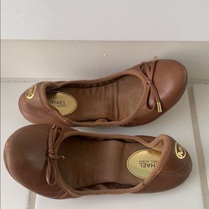 Michael Kors Leather Ballet Flats Size 6.5